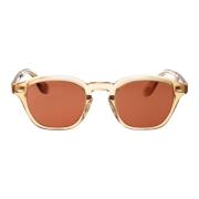 Oliver Peoples Stiliga Peppe solglasögon för sommaren Brown, Unisex