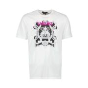 Versace Barocco T-shirt för Män och Kvinnor White, Herr