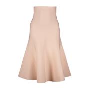 Victoria Beckham Flared Skirt Pink, Dam