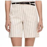 Selected Femme Pin Stripe Shorts Beige, Dam
