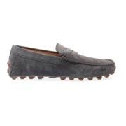 Tod's Grå Mocka Loafer Skor Gray, Herr