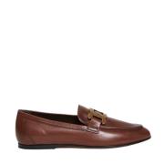 Tod's Casual Affärs Läder Moccasin Brown, Dam