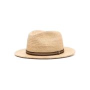 Borsalino Naturliga hattar för stiligt utseende Beige, Herr