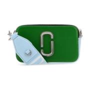 Marc Jacobs Multifärgat Läder Snapshot Crossbody-väska Green, Dam