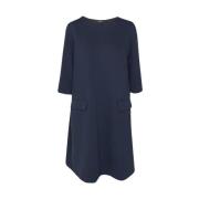 Max Mara Elegant Caprara Klänning Blue, Dam