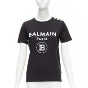 Balmain Pre-owned Pre-owned Bomull toppar Black, Dam