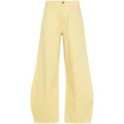 Henrik Vibskov Pipette Pant i Hamp Twilltyg Yellow, Dam