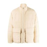 Henrik Vibskov Beige Quiltad Nylonjacka Beige, Herr