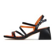 Cesare Gaspari Elegant Block Heels Sandaler - Svart Black, Dam