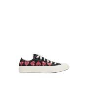 Comme des Garçons Play Svart Heart Low-Top Canvas Sneakers Black, Dam