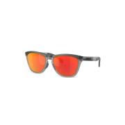 Oakley Röda Fyrkantiga Spegelsolglasögon Red, Unisex