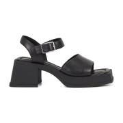 Vagabond Shoemakers Svarta platta sandaler för kvinnor Black, Dam