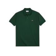 Lacoste Grön Polotröja Ribbad Krage Green, Herr