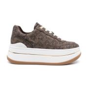 Michael Kors Bruna Snörskor Sneakers Brown, Dam