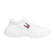 Tommy Jeans Beige Hybrid Sneakers för Kvinnor White, Dam