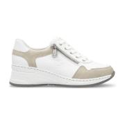 Rieker Vita Sneakers för Kvinnor White, Dam