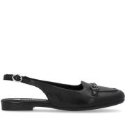 Remonte Svarta platta sandaler för kvinnor Black, Dam