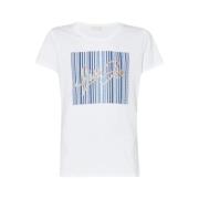 Liu Jo Klassisk T-shirt White, Dam