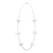 Genny Orkidé Outline Halsband Gray, Dam