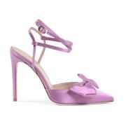 Dee Ocleppo Lila Satin Stiletto Pump Purple, Dam