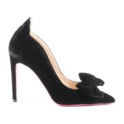 Dee Ocleppo Velvet Bow Pump Black, Dam