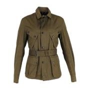 Burberry Vintage Pre-owned Polyester ytterklder Green, Dam