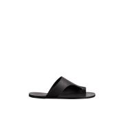 ATP Atelier Svart Rosa Cutout Sandal Skor Black, Dam