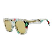 Gucci Marmorerade Fyrkantiga Solglasögon Multicolor, Unisex
