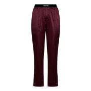 Tom Ford Bordeaux Stretch Pajama Trousers Red, Herr