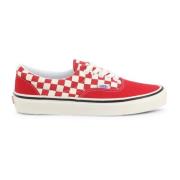 Vans Metallöglor Tyg Sneakers Gummisula Red, Herr