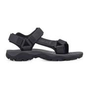 s.Oliver Svarta Casual Öppna Platta Sandaler Black, Herr