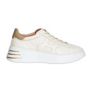 Hogan Vita Läder Guld Glitter Sneakers White, Dam