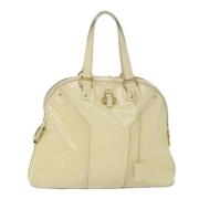 Yves Saint Laurent Vintage Pre-owned Laeder handvskor Beige, Dam