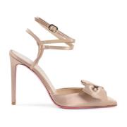 Dee Ocleppo Elegant Satin Ankelrem Stilettos Pink, Dam