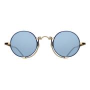 Matsuda Gold/Blue Sunglasses 10601H Blue, Unisex