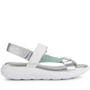 Geox Vita platta sandaler för kvinnor White, Dam