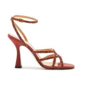 Maliparmi High Heel Sandals Red, Dam