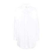 Maison Margiela Vit Bomull Oversize Skjorta White, Herr