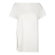 Courrèges Broderad Logodetalj T-shirt Klänning White, Dam