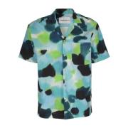 Amaránto Short Sleeve Shirts Multicolor, Herr