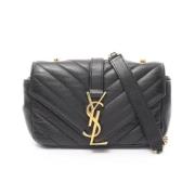 Yves Saint Laurent Vintage Pre-owned Laeder axelremsvskor Black, Dam