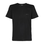 Dondup Bomull Logo Print T-Shirt Black, Herr