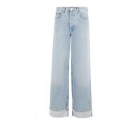 Agolde Wide Jeans Blue, Dam