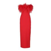 The New Arrivals Ilkyaz Ozel Maxi Dresses Red, Dam