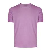 Kangra Vintage Cotton Maco Style Shirt Purple, Herr