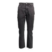 Desigual Svarta Broderade Denim Jeans för Kvinnor Black, Dam