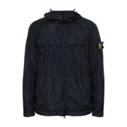 Stone Island Garment Dyed Crinkle Reps Huva Jacka Blue, Herr