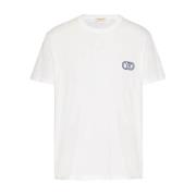 Valentino Vit Bomull VLogo T-shirt White, Herr