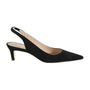 Stuart Weitzman Elegant Slingback Pump Skor Black, Dam