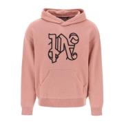 Palm Angels Monogram Stickad Tröja Pink, Herr